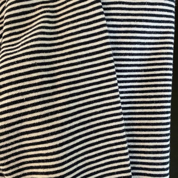 Enza hooded sweatshirt with pull string striped White and Navy Size L (Large) - Picture 6 of 10